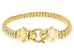 1100 Enjoy Exceptional Value And Unbeatable Prices Explore This 14k Yellow Gold Artformed Panther Head Bracel Mens Gold Jewelry Gold Coin Jewelry Coin Jewelry