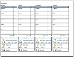 nutrition diary template incrediclumedia me