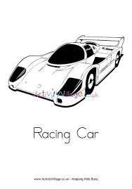 Now the grandson, brian france is the organizer of the largest car racing series in the united states. Racing Car Colouring Page