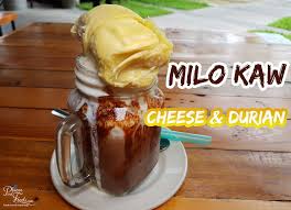 Oh ya, the blue is sugar #cheesebanjir pic.twitter.com/vxhvfhnr3o. Milo Kaw With Cheese And Durian At Cheese Banjir Desa Pandan