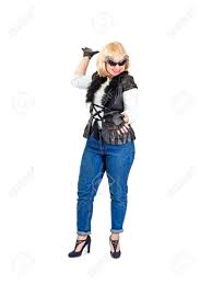 Chubby pale skinned teen hard fuckin'. Happy Plus Size Model In Daring Rockstar Style Clothes Dancing Stock Photo Picture And Royalty Free Image Image 94388463