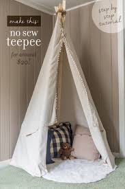 Besides the above creative diy teepee patterns, we have compiled some amazing set of patterns below: Diy Dropcloth Teepee For Around 20