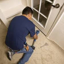 Apply the glue in a remote corner of the room and work your way towards the entrance, leaving a narrow path that will allow you to carry carpet to the far end of the room without walking in the glue you've spread. Free Basement Carpet Installation Quotes And Prices