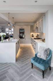 Karndean Flooring Is Created In Little Sections Like The Organic Product It S Replicati Open Plan Kitchen Living Room Kitchen Interior Modern Kitchen Interiors