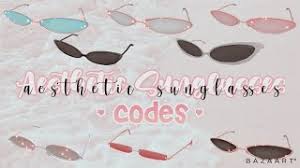 You can redeem these codes for knife skins and bacoins in roblox bakon: Aesthetic Codes For Sunglasses Roblox Bloxburg Youtube