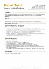 We are looking for a new executive assistant to support our executive team. Insurance Assistant Resume Samples Qwikresume