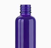 1 oz Purple Glass Boston Round Bottle - Bulk Case of 12 ...
