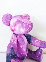 Teddy Bear Nebula Print Stuffed Toy Astronomy Gift For Baby Teddy Bear Newborn Toys Baby Gifts
