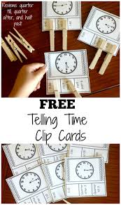 20 Telling Time Clip Cards For Clock Learning For Kids Clock Learning For Kids Clip Cards Telling Time
