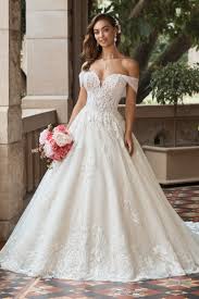 A beautifully beaded bodice with a gorgeous ball gown silhouette and side pockets on this romantic bridal gown. Lace Wedding Dresses Lace Wedding Gowns Sophia Tolli