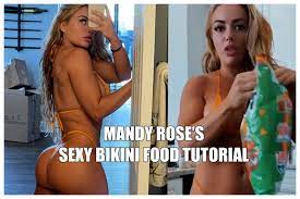 Mandy Rose's sexy bikini food tutorial that is sending fans wild | Marca