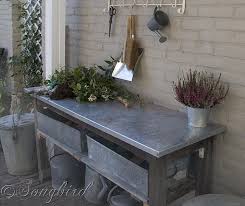 Overcoming Perfectionism Garden Work Bench Final Reveal 31 Days Day 16 Outdoor Bench Table Garden Work Bench Outdoor Potting Bench