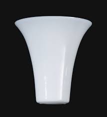 Tiffany lamp shade replacement 12 inch tulip flower stained glass lampshade only for table lamps ceiling fixture pendant light s030 werfactory office bar living bedroom office desk nightstand bedside. Opal Glass Tulip Shaped Torchiere Shade 09090 B P Lamp Supply