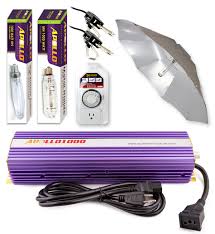 Apollo Horticulture Glk1000um42 1000 Watt Grow Light Digital Dimmable Hps Mh System For Plants Vertical Umbrella Hood Set Apollo Horticulture