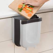 Whether you need a trash can in your kitchen, bathroom or home office, size matters. Amazon Com Subekyu Small Hanging Kitchen Trash Can Collapsible Mini Garbage Bin For Cabinet Car Bedroom Bathroom Plastic Grey 2 4 Gallon Home Kitchen