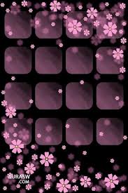 Standard wallpaper has a resolution of 1024 x 768 and a screen ratio of 4:3. Pretty Purple Flowers On An Iphone Home Screen Wallpaper Iphone