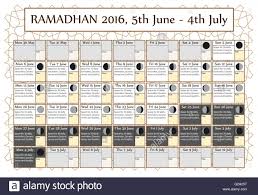 ramadan calendar 2016 includes fasting calendar moon