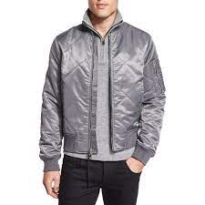 Rag Bone Manston Quilted Zip Up Bomber Jacket Bomber Jacket Grey Bomber Jacket Jackets