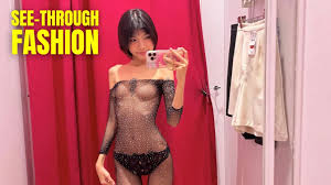 Nami 4K TRANSPARENT Try-On Haul 2024 Transparent Dress Challenge  See-Through Fashion From Start - YTboob