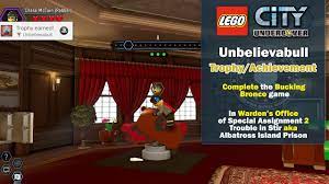 Welcome to lego city undercover, a port of the wii u version that came out a few years ago. Lego City Undercover Unbelievabull Trophy Achievement Htg Youtube