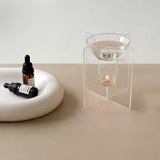 Aromatherapy Candle Oil Glass Burner