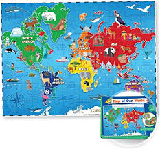 English abc alphabet wooden board jigsaw puzzle letters game educational toy. Amazon Com World Map Puzzle For Kids 75 Piece World Puzzles With Continents Childrens Jigsaw Geography Puzzles For Kids Ages 5 6 7 8 10 Year Olds Globe Atlas Puzzle