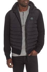 To be human is to be part of nature. Canada Goose Black Label Hybridge Reversible Knit Hoodie Nordstrom