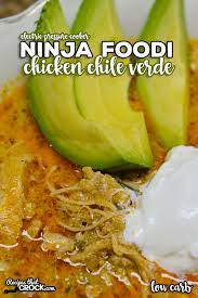 Ninja Foodi Chicken Chile Verde Soup Is An Easy Electric Pressure Cooker Soup Recipe Pressure Cooker Soup Recipes Pressure Cooker Pork Air Fryer Dinner Recipes
