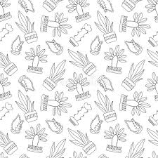 Affordable and search from millions of royalty free images, photos and vectors. Black And White Outlined Cactus Seamless Pattern Cactus Doodle On White Background Stock Illustration Illustration Of Backdrop Monochrome 99631367