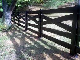 Can vinyl fence gates be painted? 5 Board Cross Buck Black Fence Privacy Fences Backyard Fences Cedar Privacy Fence