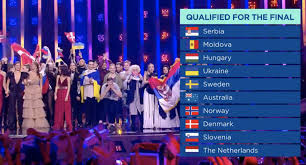 Ireland has been eliminated from the 'eurovision song contest'. Semi Final 2 Qualifiers Eurovision Song Contest Schweiz Suisse Switzerland Douzepoints Ch Gjon S Tears Tout L Univers