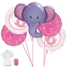 Oh my goodness, i am completely. Pink Elephant Baby Shower Decorations For Girl Party Supplies Kit With It S A Greeting Cards Party Supply Home Garden