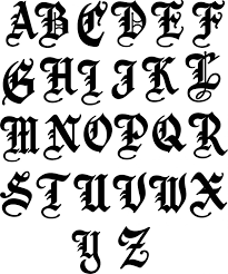 Læden stæfrof) generally consisted of 24 letters, and was used for writing old english from the 8th to the 12th . Old English Single Metal Letter Name Sign