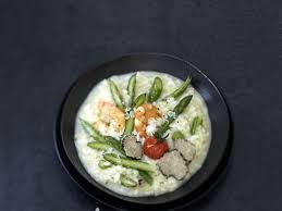 Risotto Aux Asperges Vertes Et A La Truffe Recettes Recette Risotto Asperge Recettes De Cuisine Recette Risotto Crevette