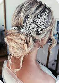 Pin By Visan Andreea On Coafuri In 2021 Bridal Hair Pieces Wedding Hair Headband Bridal Hair