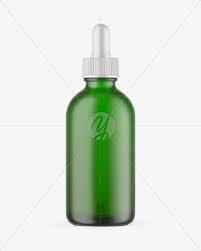 Frosted Green Glass Dropper Bottle Mockup In Bottle Mockups On Yellow Images Object Mockups