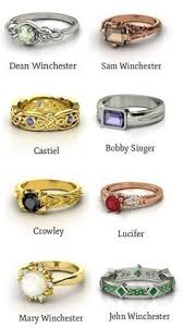 Pin By Melissa Ruether On Supernatural Supernatural Rings Castiel Crowley