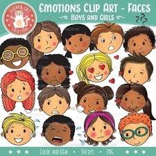 Emotion Faces Clipart Worksheets Teaching Resources Tpt The most common emotion face clipart material is paper. emotion faces clipart worksheets