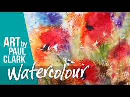 Semi Abstract Flowers In Watercolour