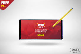 Download Free Samsung Galaxy Note 9 Mockup Download Psd