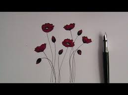 You can edit any of drawings via our online image editor before downloading. How To Draw Flowers For Beginners Easy Version Poppy Flowers Youtube