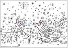 Download and print these santa sleigh coloring pages for free. Santa S Sleigh Colouring Page Christmas Colouring Pages For Kids