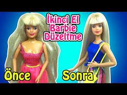 barbie bebek sac bakimi ve giydirme yipranmis barbie donusumu barbie izle oyuncak yap youtube barbie oyuncak barbie bebek saclari