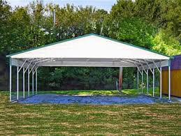 Our one car metal carport kits can protect your vehicle/s or equipment and it's affordable! A Frame Metal Carports Boxed Eave Roof Style Carport Kits At Great Prices