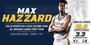 Uci 2014 15 Recruit Max Hazzard From Los Angeles California One Team Mens Basketball Recruitment