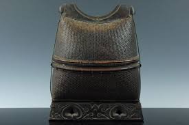 Lombok Indonesia Tribal Antique Bamboo Knitting Basket Bag 19th Century Sep132 Antique Bamboo Knit Basket Basket Bag