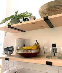 Kitchen cabinet shelf brackets metal. Shelf Brackets 10 Inch For Shelves Hook Iron Heavy Duty Shelf Brackets J Bracket Metal Shelf Bracket Industrial Farmhouse Goals