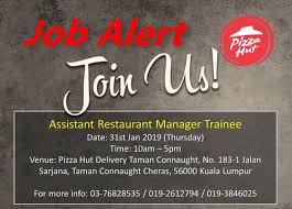Pizza hut, saunders beach, nassau bahamas. Jobless Ni Peluang Dapat Kerja Di Cheras Gaji Rm 1 700 Pergi Temuduga Terbuka Pizza Hut Esok