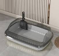 19*12.6" Open Cat Bedpan with Spoon,Shallow Splash Proof ...