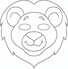 You can easily print outline masks for coloring activities for kids. Jungle Masks